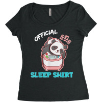 Funny Exercise Extra Rice Panda Pun Lazy Official Sleep Women's Triblend Scoop T-shirt | Artistshot