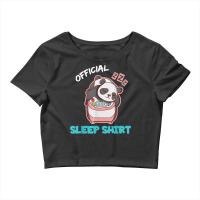 Funny Exercise Extra Rice Panda Pun Lazy Official Sleep Crop Top | Artistshot