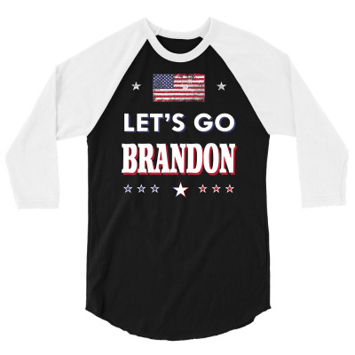 Brandon Christmas Shirt Let's Go Us Flag Impeach Biden T Shirt 3/4 Sleeve Shirt Designed By Tonytruong210
