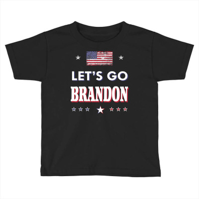 Brandon Christmas Shirt Let's Go Us Flag Impeach Biden T Shirt Toddler T-shirt Designed By Tonytruong210