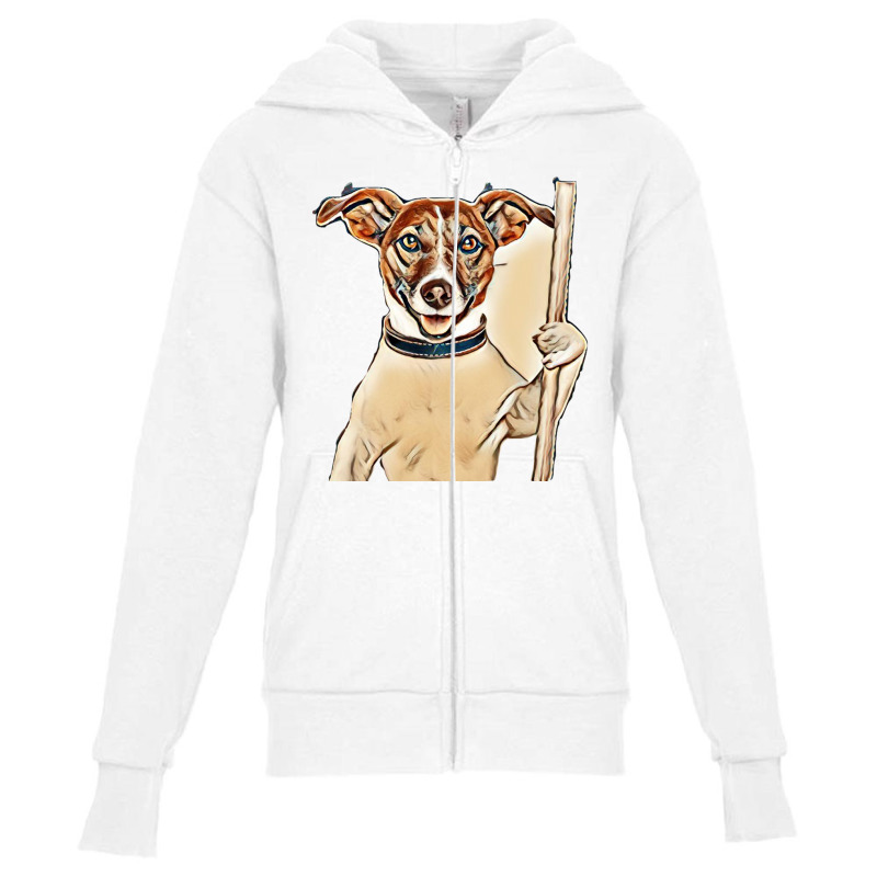 Dog Sign Hold Pet Youth Zipper Hoodie by Kemnabi | Artistshot