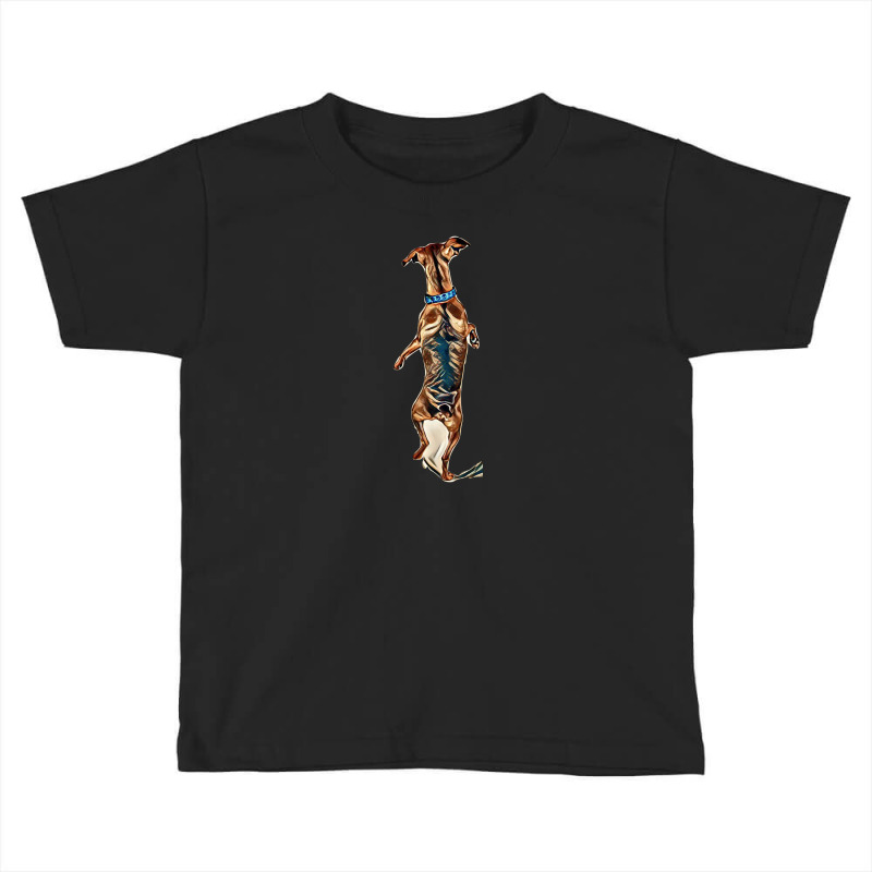 Dog Back Isolated Behind Toddler T-shirt | Artistshot