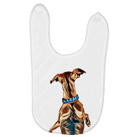 Dog Back Isolated Behind Baby Bibs | Artistshot