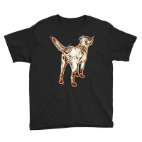 Dog Back Tail Isolated Youth Tee | Artistshot