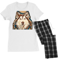 Siberian Husky Studio Shoot. Women's Pajamas Set | Artistshot