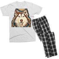 Siberian Husky Studio Shoot. Men's T-shirt Pajama Set | Artistshot