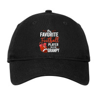 My Favorite Football Player Calls Me Grampy Football Funny Adjustable Cap | Artistshot