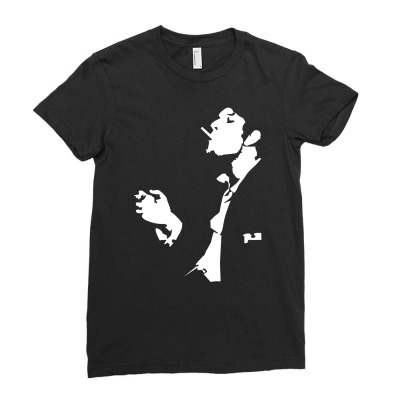 Tom Waits Rock Indie Rock Pop Music Ladies Fitted T-shirt Designed By Holil