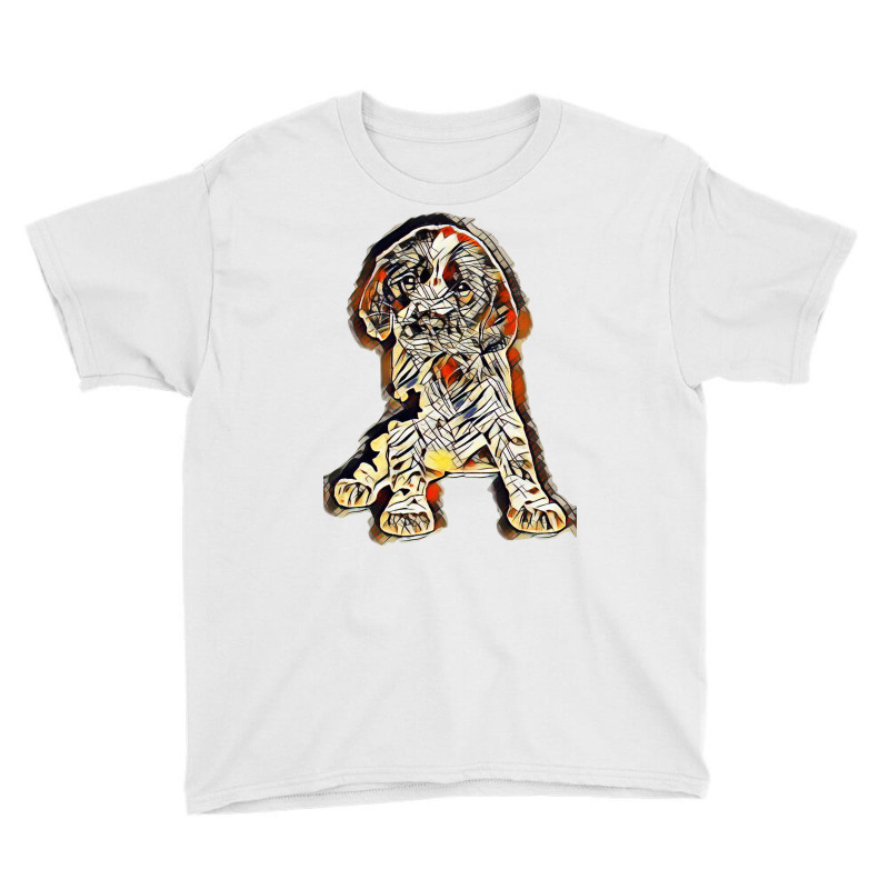 Puppy Dog Cute Spaniel Youth Tee by Kemnabi | Artistshot