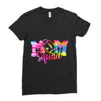 Tie Dye Football Mom Squad Senior Mom Shirt Ladies Fitted T-shirt | Artistshot