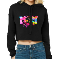 Tie Dye Football Mom Squad Senior Mom Shirt Cropped Hoodie | Artistshot