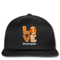 Love Football American Mom Life Player With Leopard Mor Printed Hat | Artistshot