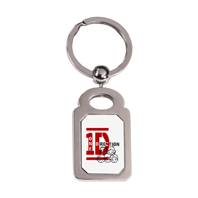 Best One Direction Music Silver Rectangle Keychain | Artistshot