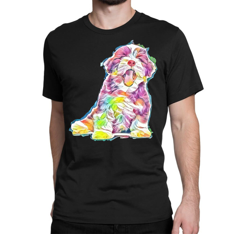 Dog Isolated Happy Cute Classic T-shirt by Kemnabi | Artistshot