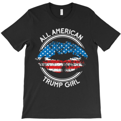 Trump Girl Patriotic T-shirt Designed By Bariteau Hannah