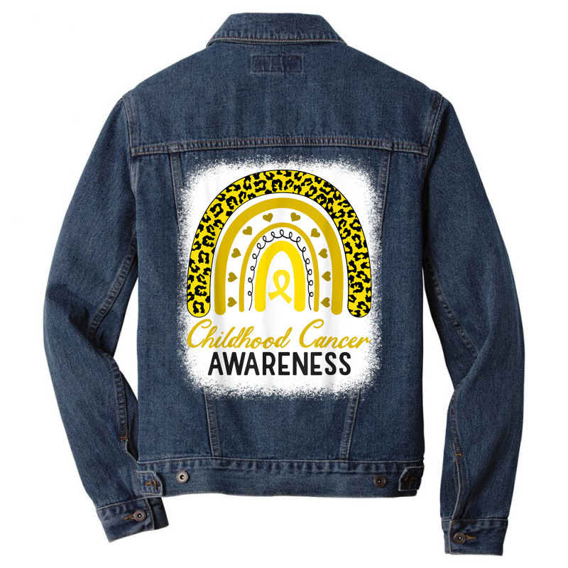 Childhood Cancer Awareness Hope Support Strong Warrior T Shirt Men Denim Jacket | Artistshot