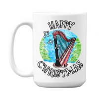 Christmas Harp, Harpist String Musician, Xmas 2022 T Shirt 15 Oz Coffee Mug | Artistshot