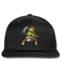 Funny Sloth Turtle Snail Piggyback Running Riding Team Printed Hat | Artistshot