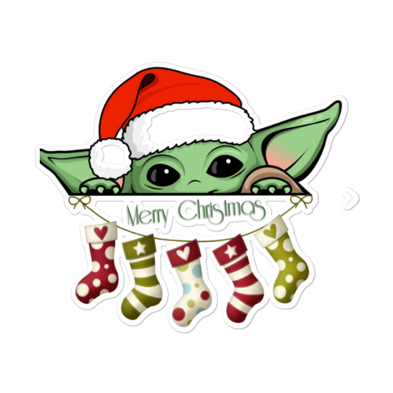 Baby Yoda Cute Sticker. By Artistshot