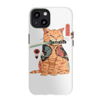 Japanese Samurai Ninja Cat Kawaii Tattoo Graphic Pullover Hoodie Iphone 13 Case | Artistshot