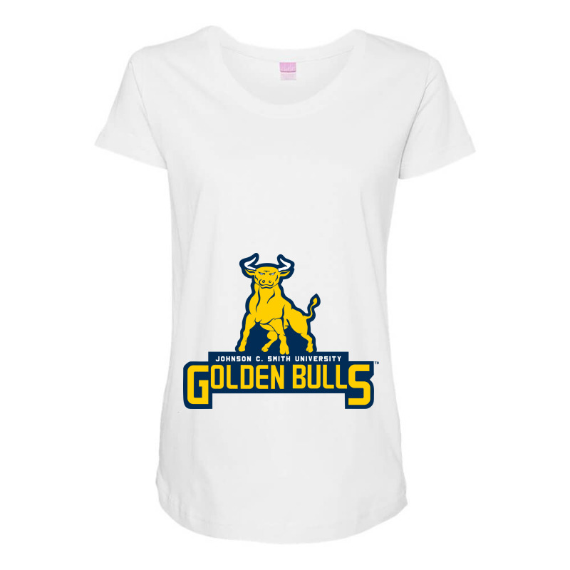 Johnson C. Smith University Golden Bulls Maternity Scoop Neck T-shirt by DelilahAgnes | Artistshot