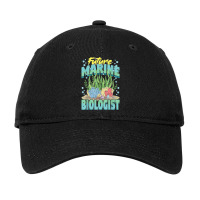 Future Marine Biologist Ocean Life Marine Biology Student Adjustable Cap | Artistshot