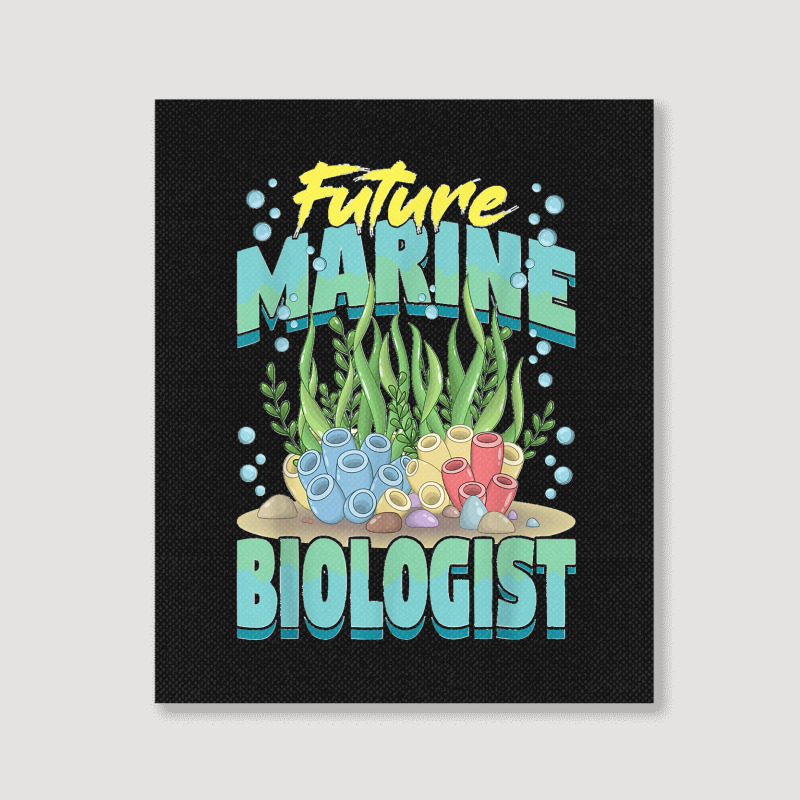 Future Marine Biologist Ocean Life Marine Biology Student Portrait Canvas Print | Artistshot