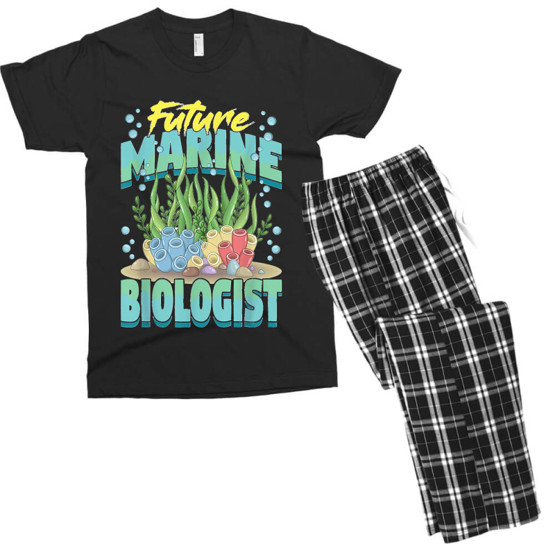 Future Marine Biologist Ocean Life Marine Biology Student Men's T-shirt Pajama Set | Artistshot