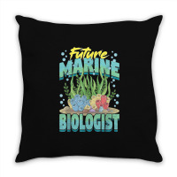 Future Marine Biologist Ocean Life Marine Biology Student Throw Pillow | Artistshot