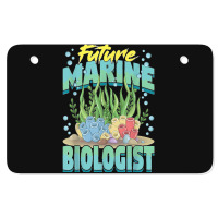 Future Marine Biologist Ocean Life Marine Biology Student Atv License Plate | Artistshot