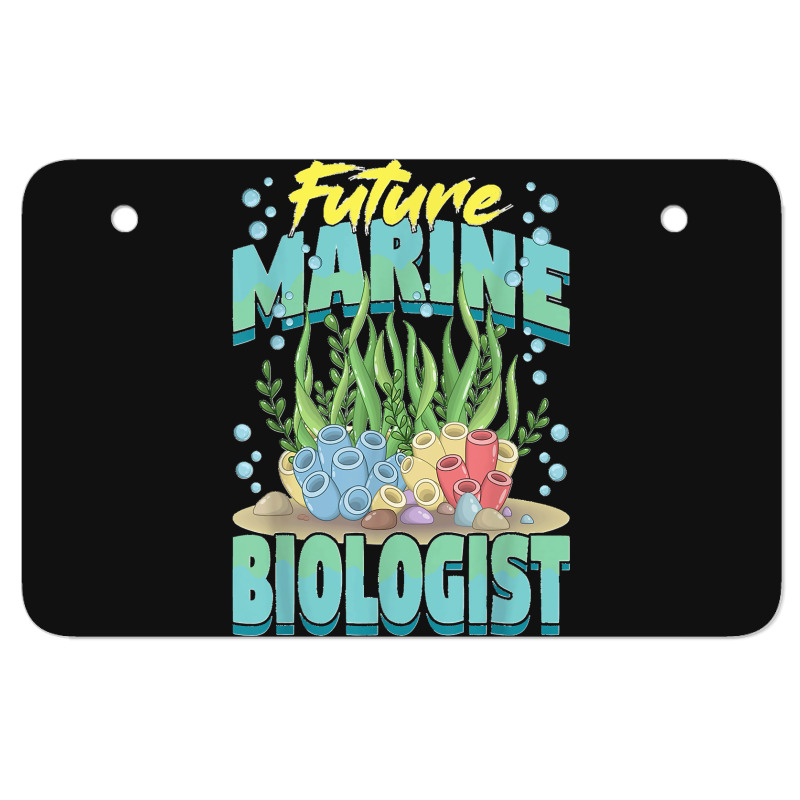 Future Marine Biologist Ocean Life Marine Biology Student Atv License Plate | Artistshot