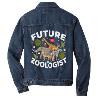 Future Zoologist Animal Zoo Safari Funny Men Denim Jacket | Artistshot