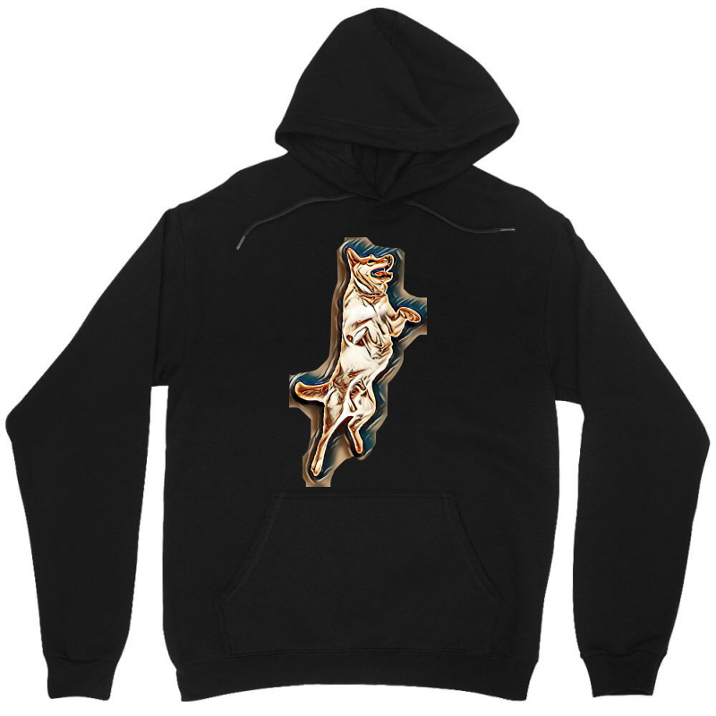 Jump Isolated Side Animal Unisex Hoodie by Kemnabi | Artistshot