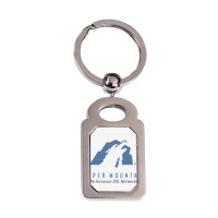 Copper Mountain Silver Rectangle Keychain | Artistshot