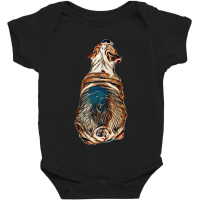 Dog Back Bulldog Looking Baby Bodysuit | Artistshot