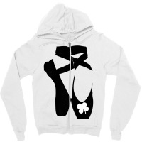 Ballerina St Patricks Day Ballet Dancer Dance Gift T Zipper Hoodie | Artistshot