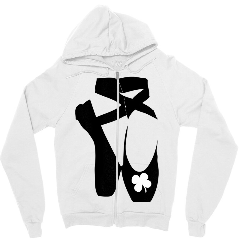 Ballerina St Patricks Day Ballet Dancer Dance Gift T Zipper Hoodie | Artistshot