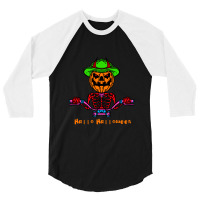 Hallo Halloween 3/4 Sleeve Shirt | Artistshot