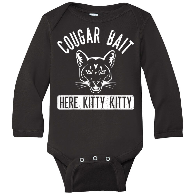 Cougar Bait T Shirt   Funny Mens Cougar Shirt T Shirt Long Sleeve Baby Bodysuit by gehriglyssy | Artistshot