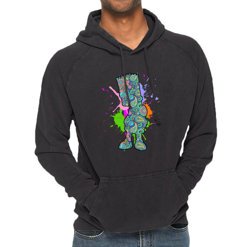 Paisley Bart Vintage Hoodie | Artistshot