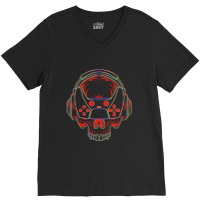 Skull Gamer V-neck Tee | Artistshot