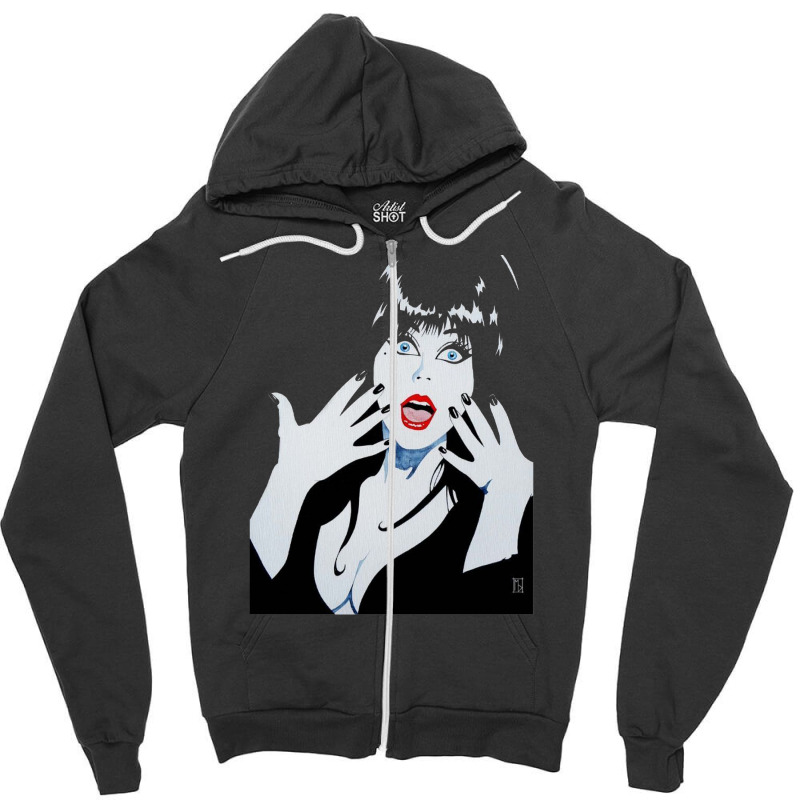 Elvira Mistress Of The Dark Zipper Hoodie | Artistshot