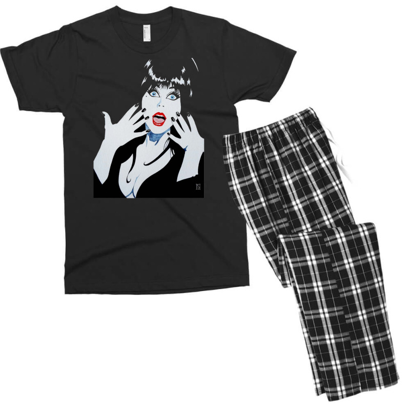 Elvira Mistress Of The Dark Men's T-shirt Pajama Set | Artistshot