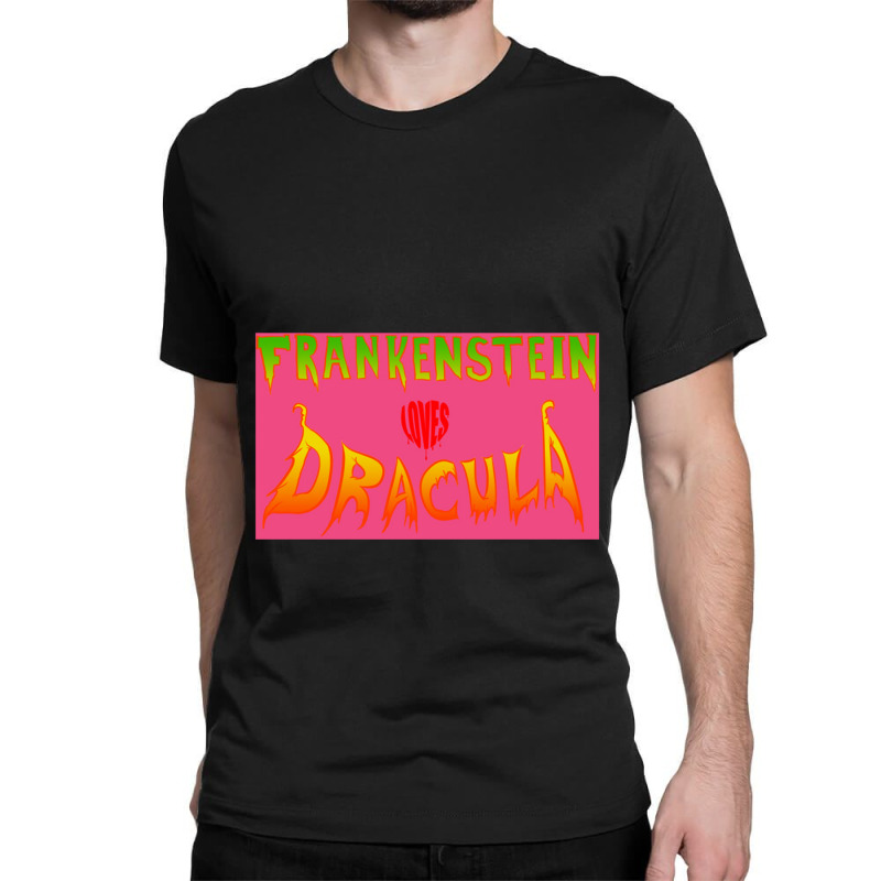 Frankenstein Loves Dracula Classic T-shirt by gugurdaun | Artistshot