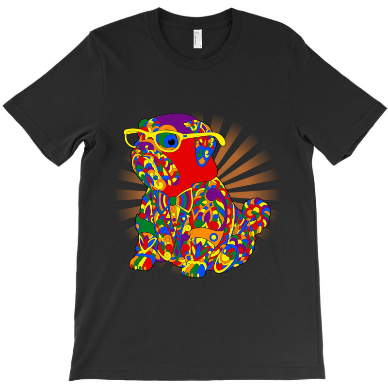 Rainbow Dog T-shirt | Artistshot