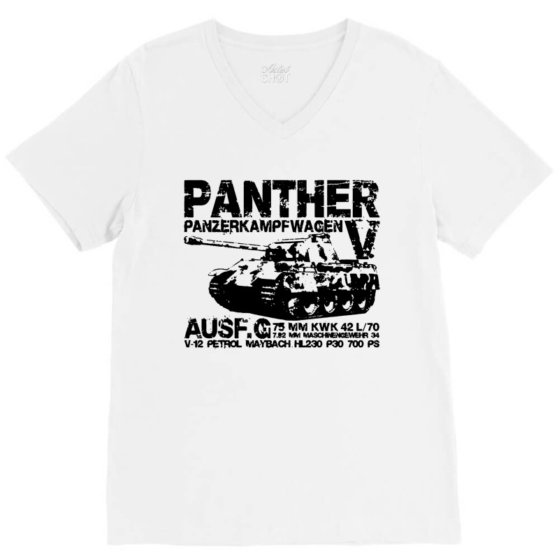 Panther Tank V-Neck Tee by veelra50534 | Artistshot