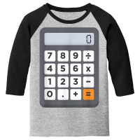 Funny Accountant Halloween Costume Outfit Math Calculator T Shirt Youth 3/4 Sleeve | Artistshot