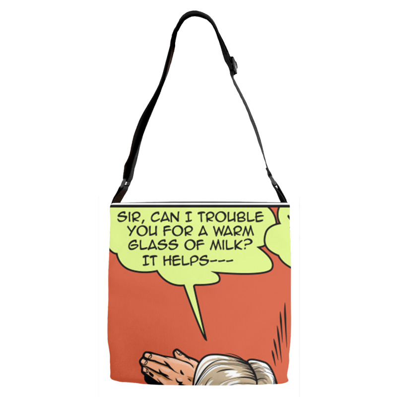 Warm Milk Slap   Ben Stiller Adjustable Strap Totes | Artistshot