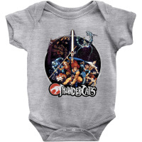 Thundercats Group Shot Vintage Circle T Shirt Baby Bodysuit | Artistshot