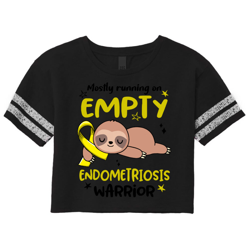 Endometriosis Awareness T  Shirt Mostly Running On Empty Endometriosis Scorecard Crop Tee by blossomparkour | Artistshot